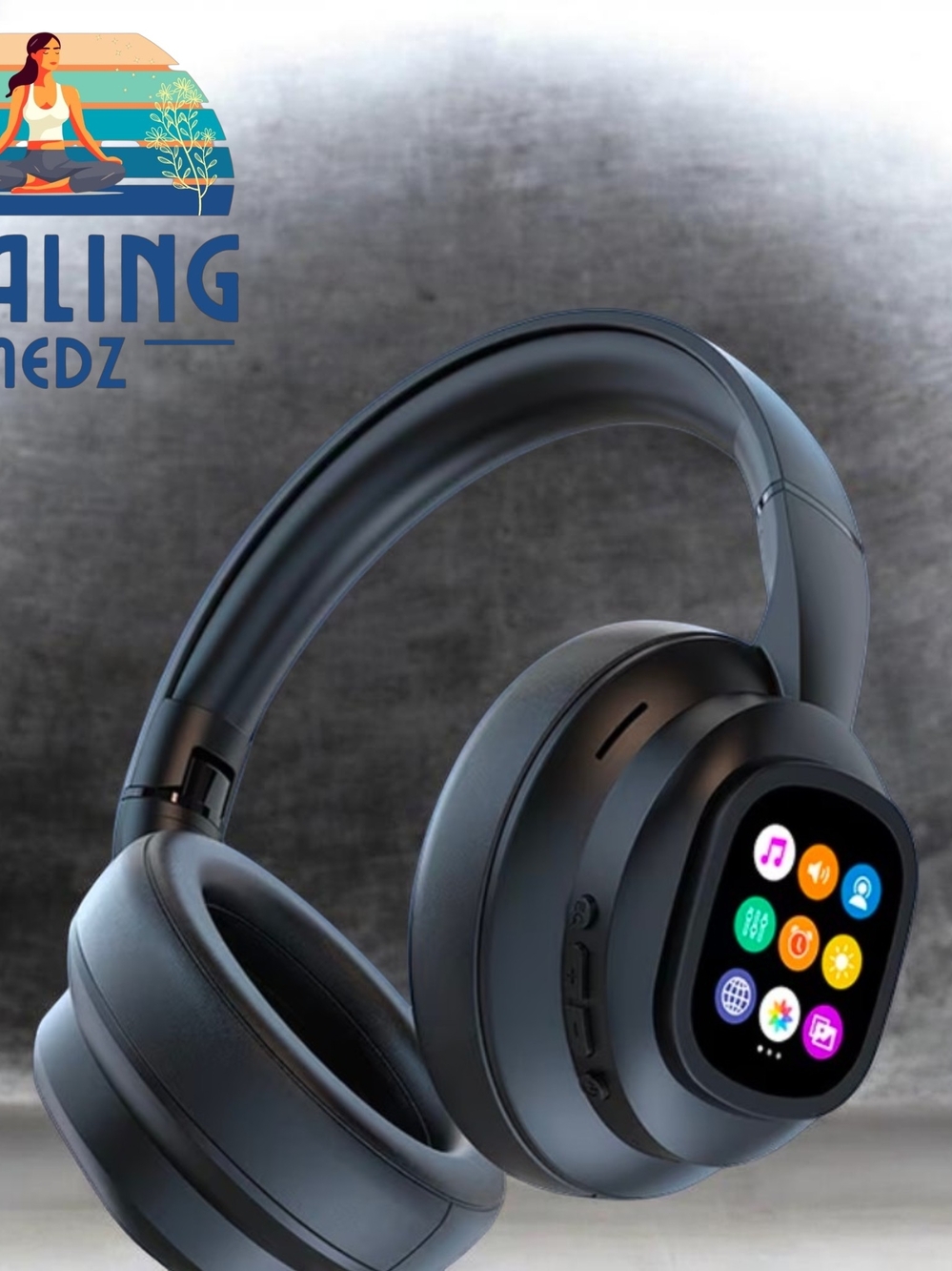 Hybrid Active Noise-cancelling Headphones(with Touchscreen), Intelligent AI